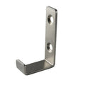 Satin stainless steel coat hook, screw fix with 44mm projection