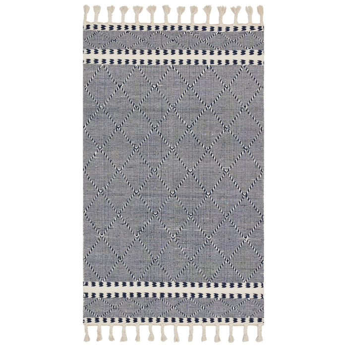 Rugs by Roo Loloi Sawyer Navy Area Rug in size 18" x 18" Sample