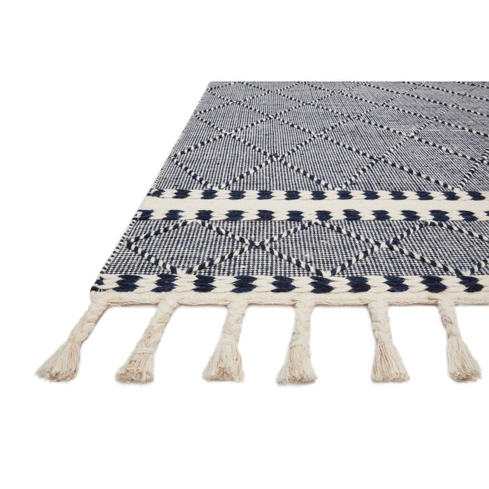 Rugs by Roo Loloi Sawyer Navy Area Rug in size 3' 6" x 5' 6"