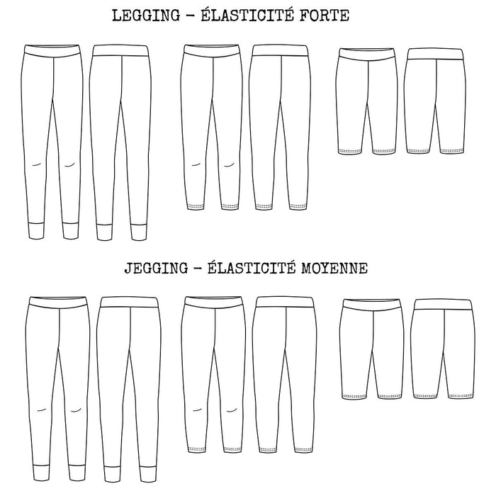 Seattle Mum legging Sewing Pattern - Ladies 34/52 - Ikatee - Simplifi Fabric