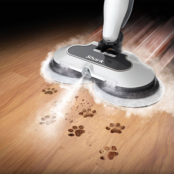 Shark Steam & Scrub Automatic Steam Mop - White & Grey | S8201UK from Shark - DID Electrical