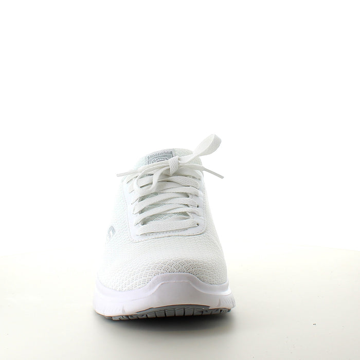 Skechers Work i vitt med andningsbart material