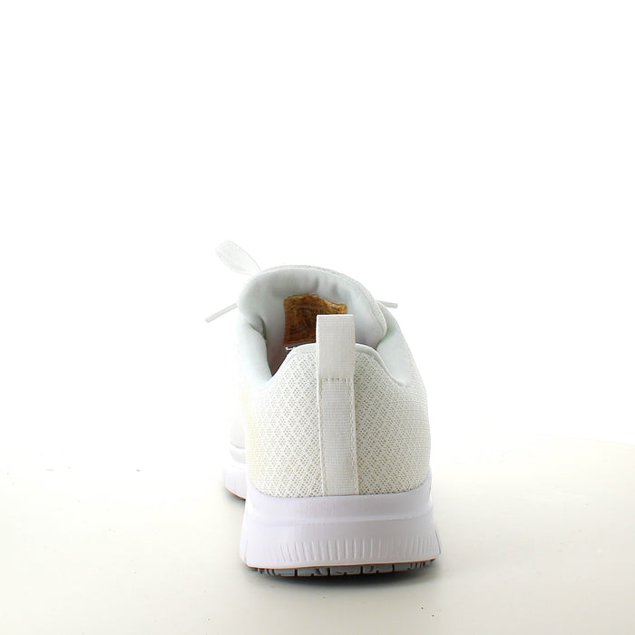 Skechers Work i vitt med andningsbart material