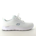 Skechers Work i vitt med andningsbart material