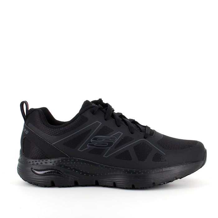 Svart Skechers Work-sko med hålfotsstöd
