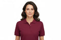 Slitstark dam polo-t-shirt i bordeaux