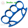 Small Hercules Knuckles Heavy Duty Belt Buckle & Paperweight - Blue Splatter