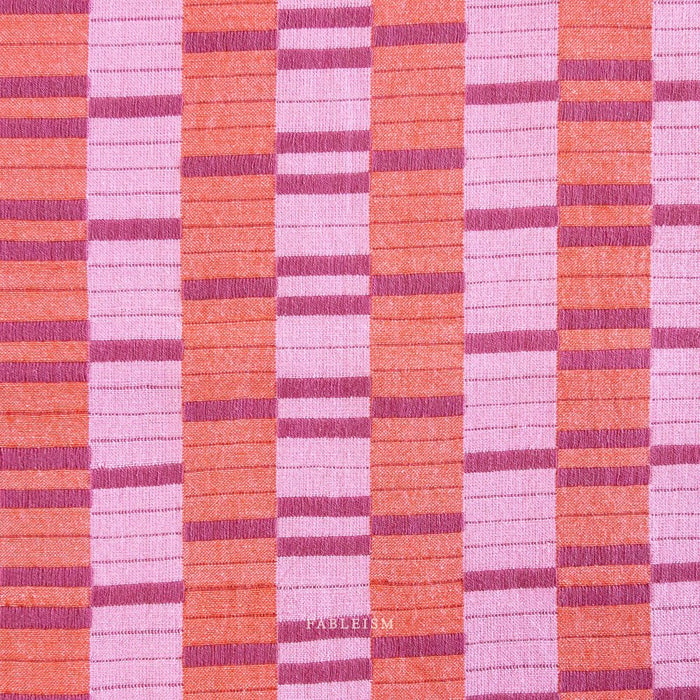 Southwest Stripe - Berry (REVERSIBLE) - Lucky Loom - Fableism Supply Co. - Simplifi Fabric