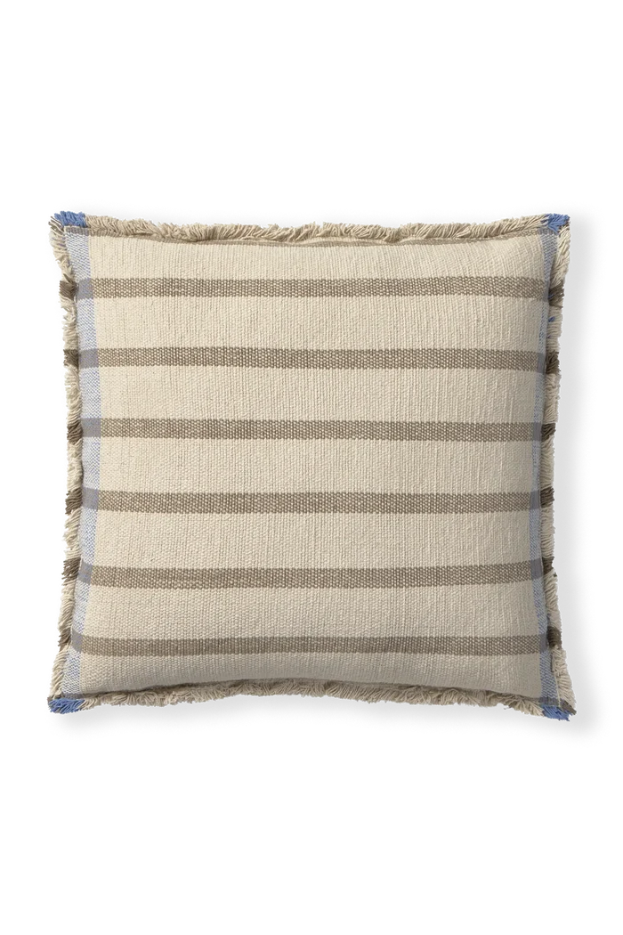 Square Lines Brown Cushion