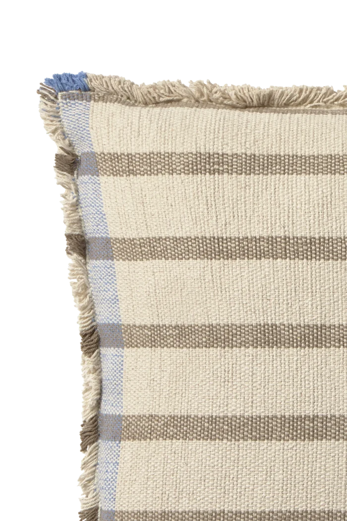 Square Lines Brown Cushion