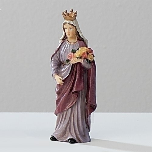 St. Elizabeth of Hungary figurine, 3.5" tall