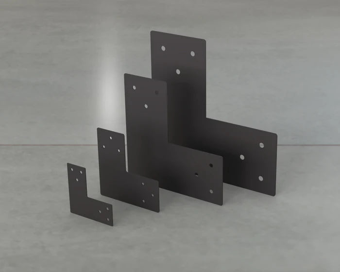 Standard Style L Brackets - Various Sizes - Madison Iron and Wood