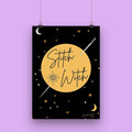 "STITCH WITCH" Sewing Themed A4 Print - Sew Anonymous - Simplifi Fabric