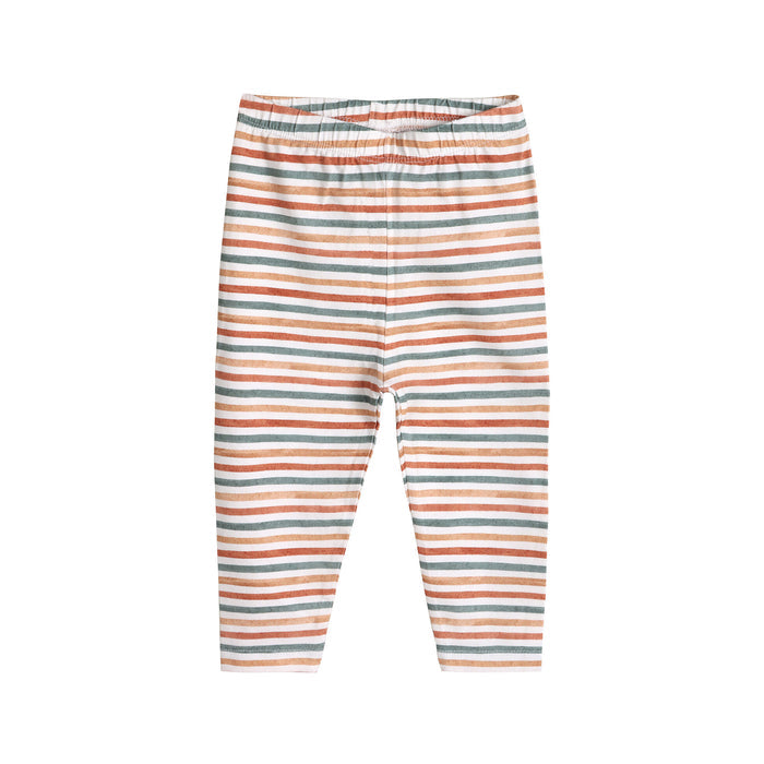 Stripe Jersey Stretch Baby Legging Pants (Organic Cotton)