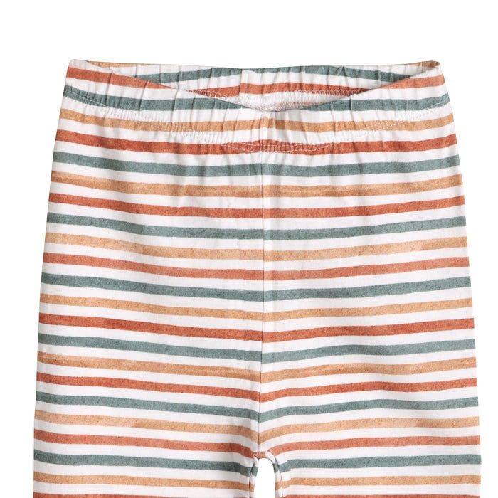 Stripe Jersey Stretch Baby Legging Pants (Organic Cotton)