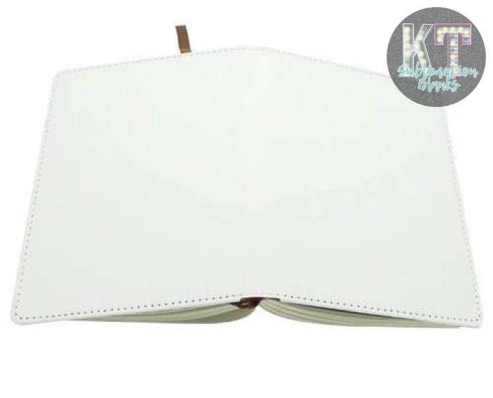 Sublimation Journal Blank Notebooks – A6, A5, A4 Sizes, Faux Leather Cover, 190 Pages - KT SUBLIMATION, DTF AND MORE LLC