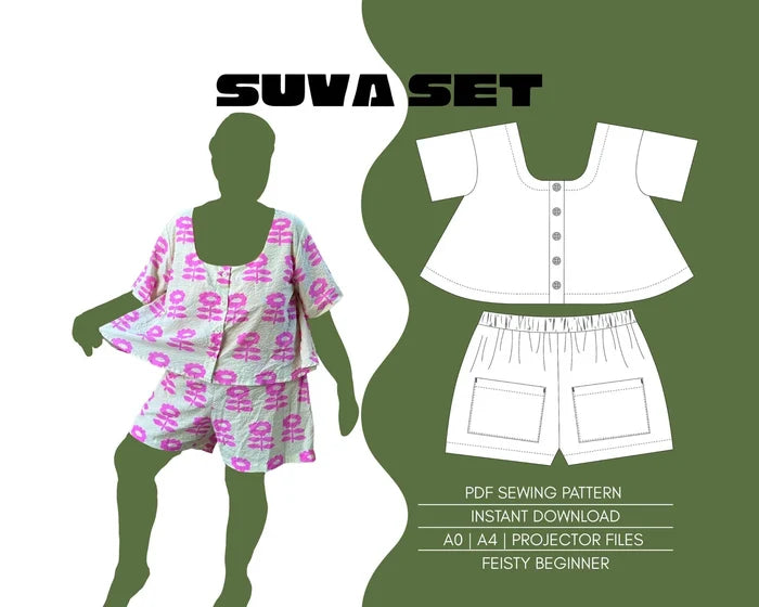 Suva Set PDF Sewing Pattern - Sew Like Shop - Simplifi Fabric