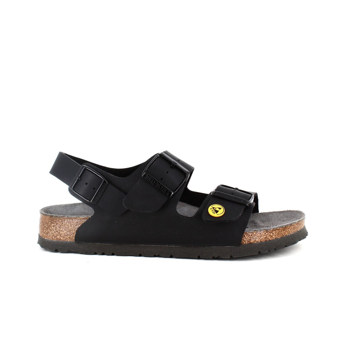 Svart Milano sandal från Birkenstock med ESD-godkända sulor