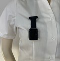 Svart silikonarmband till Apple Watch för sjukvården