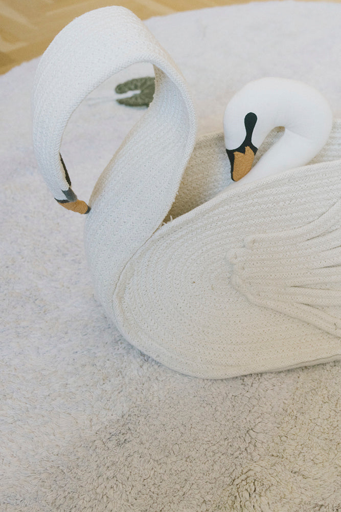 Swan Basket - Rugs by Roo