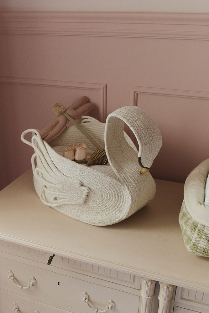 Swan Basket - Rugs by Roo