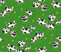 Table Runners & Placemats - Fun Flannel- Cows Green