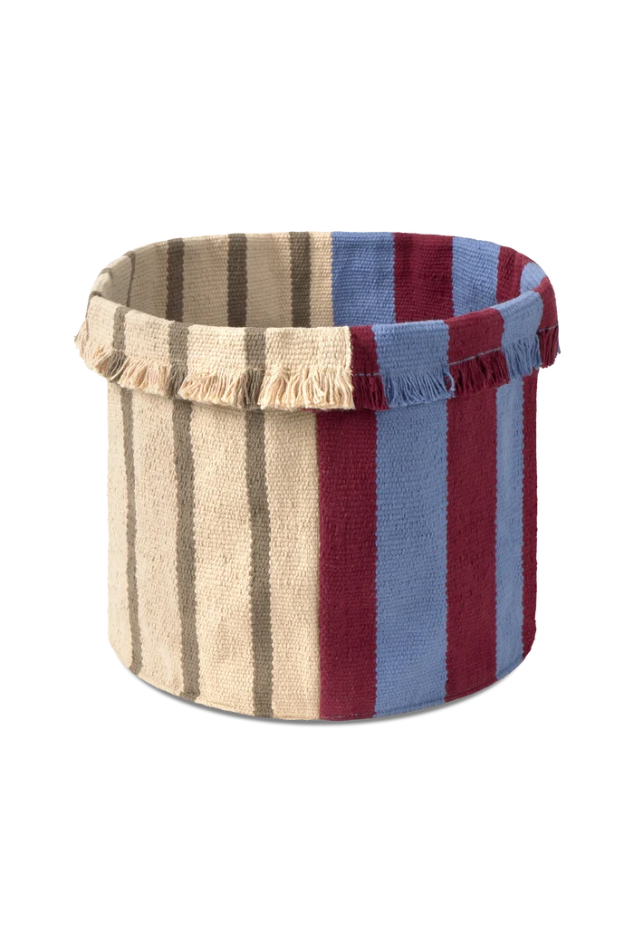 Tall Indigo Blue Basket