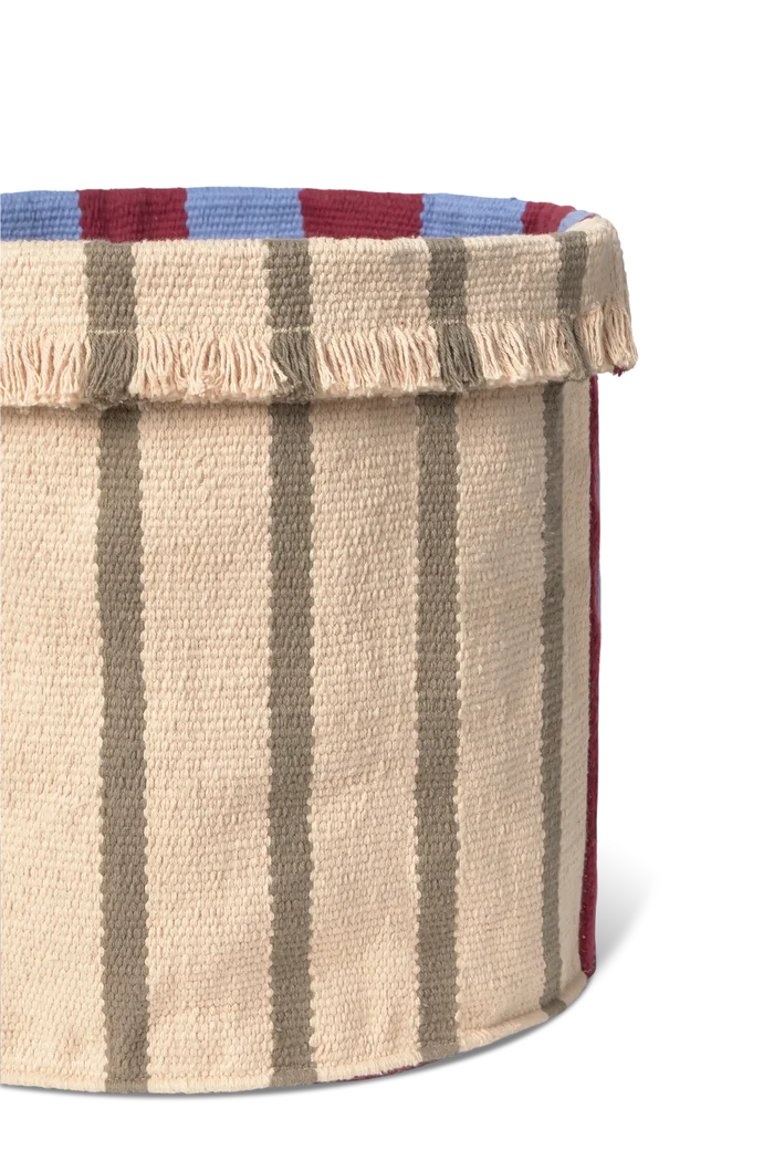 Tall Indigo Blue Basket