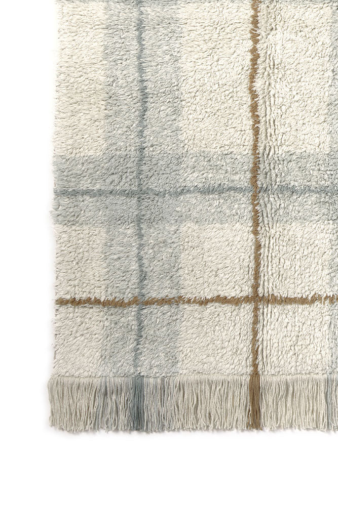 Tartan Blue Sage Washable Area Rug - Rugs by Roo