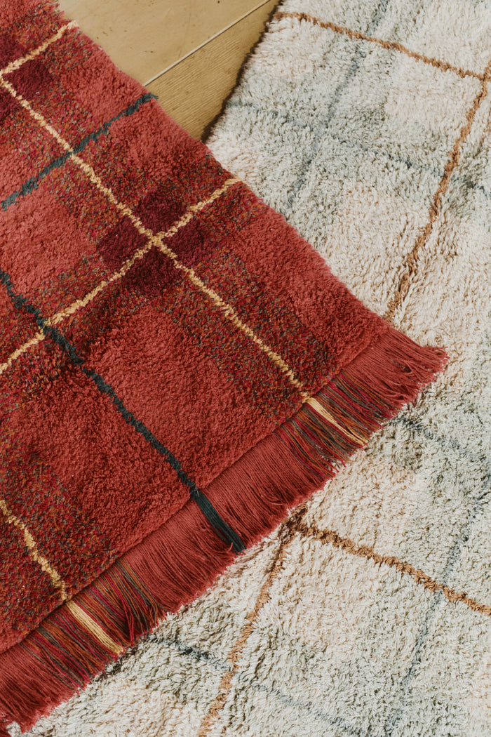Tartan Blue Sage Washable Area Rug - Rugs by Roo