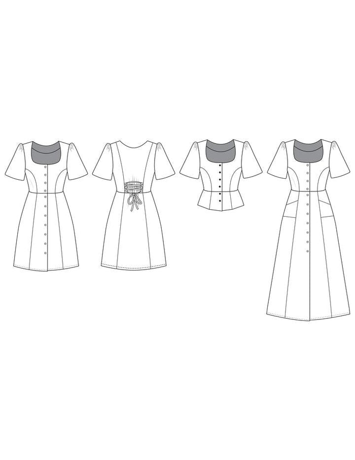 The Hughes Dress Pattern - Friday Pattern Company - Simplifi Fabric