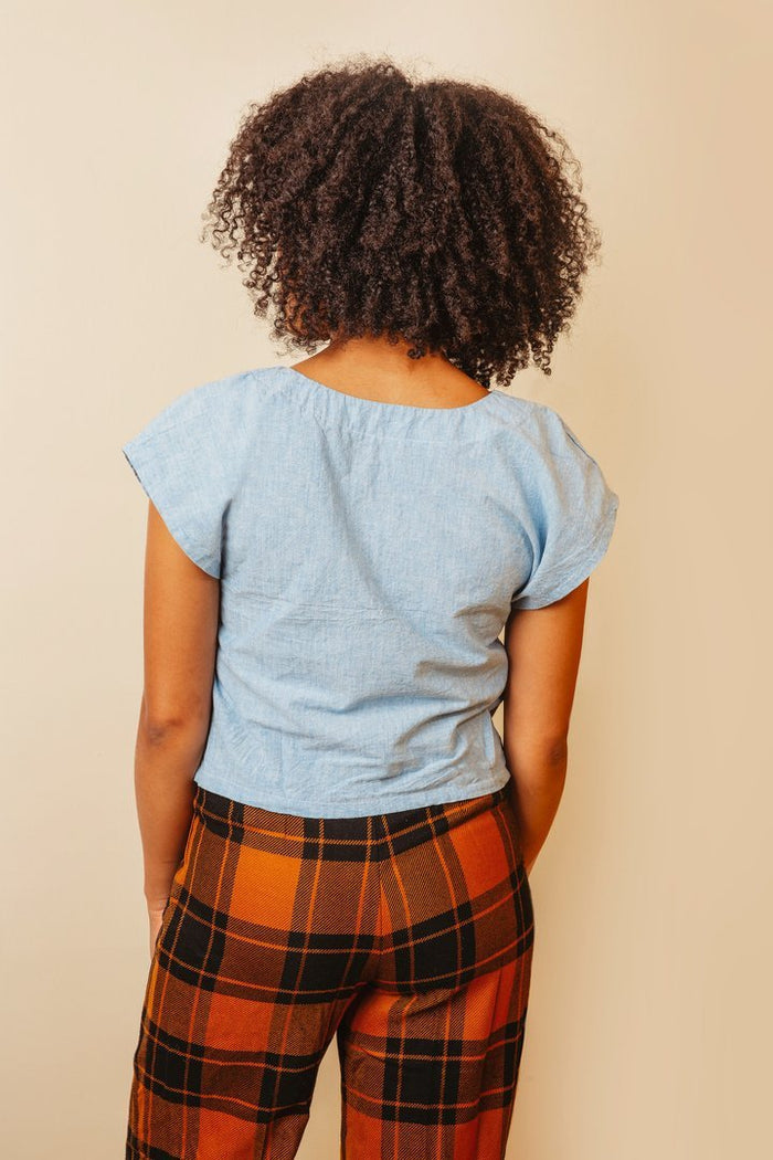 The Square Neck Top Pattern - Friday Pattern Company - Simplifi Fabric