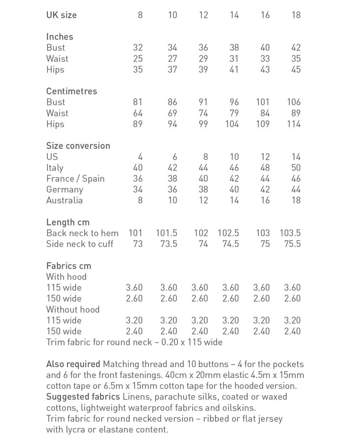 The Utility Coat - PDF Pattern - The Makers Atelier - Simplifi Fabric