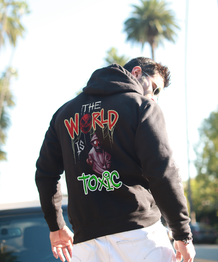 The World Is Toxic Premium Hoodie - REBHORN DESIGN