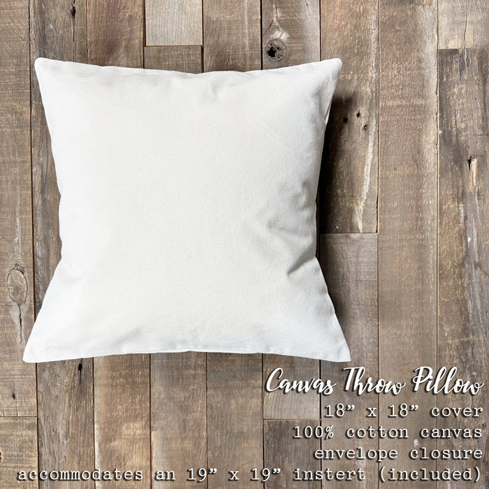 Three Lemon Bunch - Summer Square Canvas Pillow