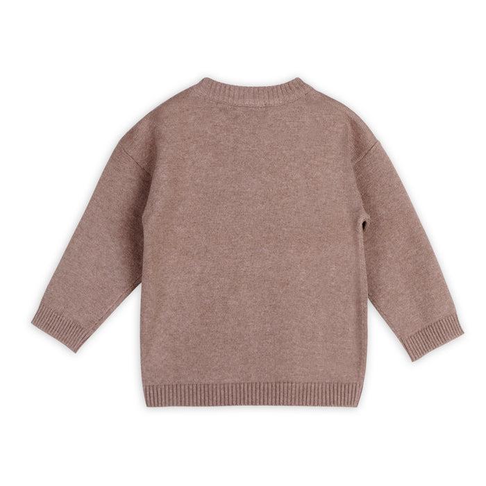 Tiger Kangaroo Pocket Baby Knit Pullover & Pant Set (Organic Cotton)