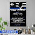 Canvas Prints 16" x 24" - BEST SELLER Personalized Canvas - To My Son - My Police Offficer