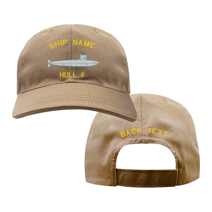 US Navy Custom Ship Cap - Coyote - Skipjack Class Hats and Caps