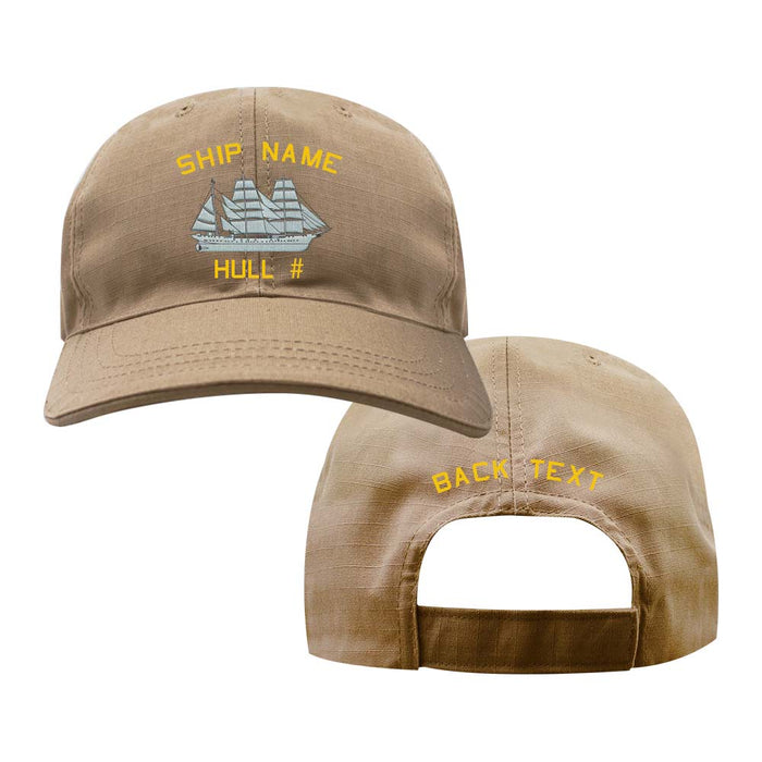 US Navy Custom Ship Cap - Coyote - USCGC Eagle Hats and Caps