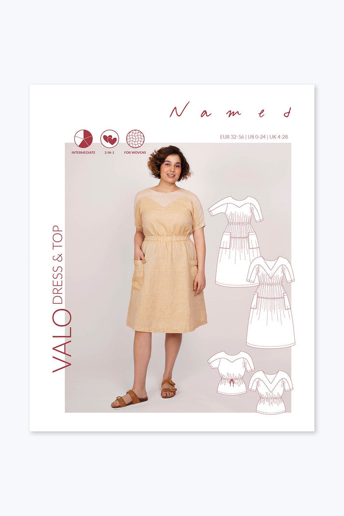 Valo Dress + Top - Named Clothing - Sewing Pattern - Simplifi Fabric