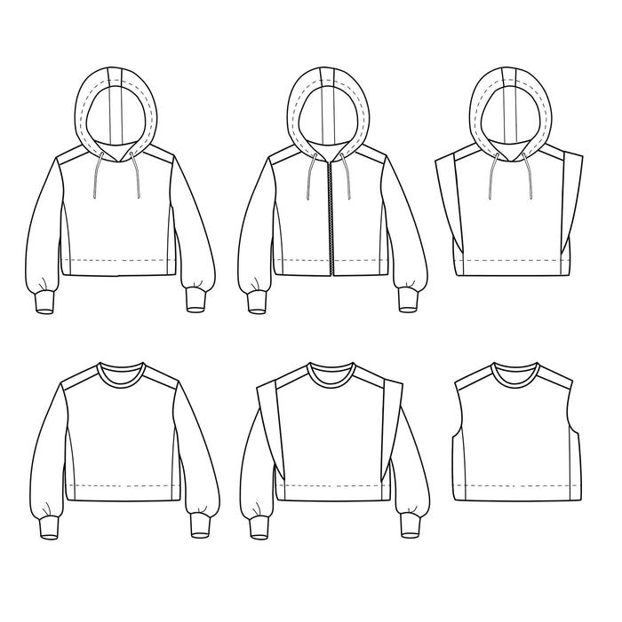 Vancouver Sweatshirt Sewing Pattern - Kids 3/12Y - Ikatee - Simplifi Fabric