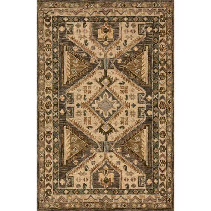 Rugs by Roo Loloi Victoria Walnut Beige Area Rug in size 18" x 18" Sample