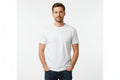 Vit stretch-t-shirt för herr