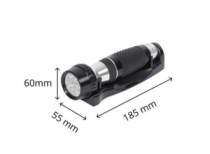 Wall Mounted Hotel Emergency Torch - Black