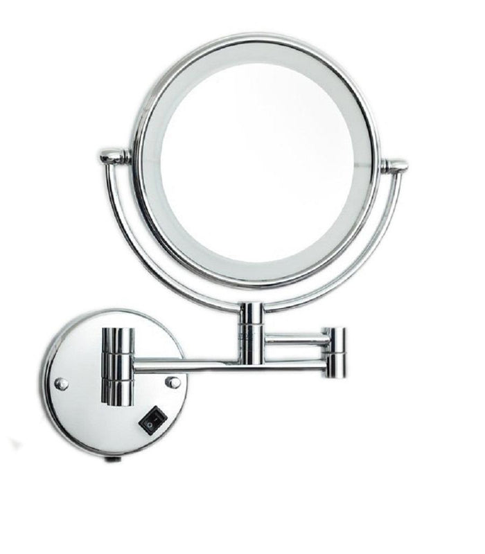 Wall mounted hotel mirror with LED light
