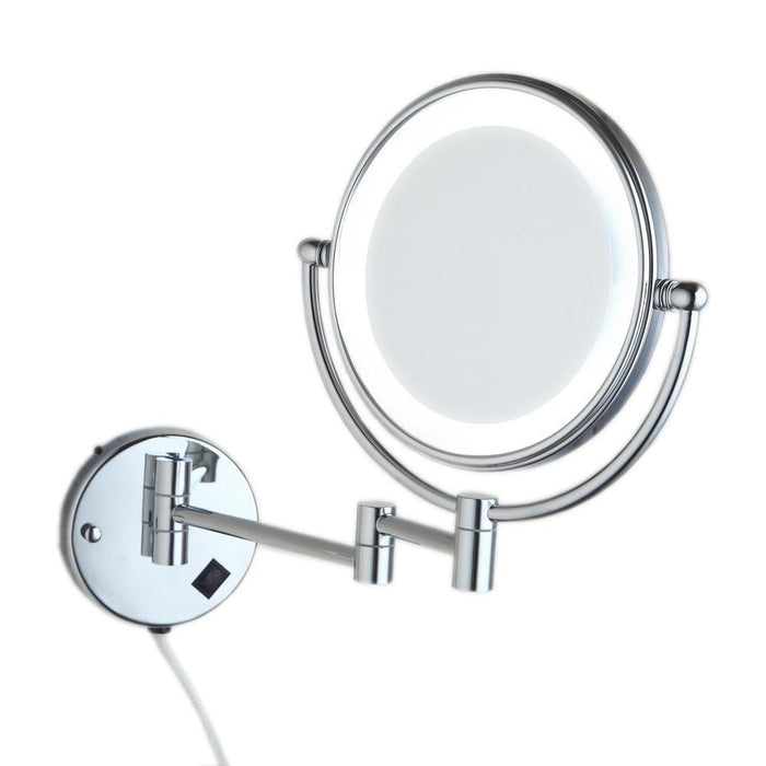 Wall mounted hotel mirror with LED light