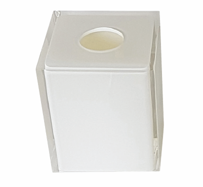 White Tissue Box Cover