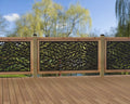 Willow Leaves Railing Panel Insert - Madison Iron and Wood