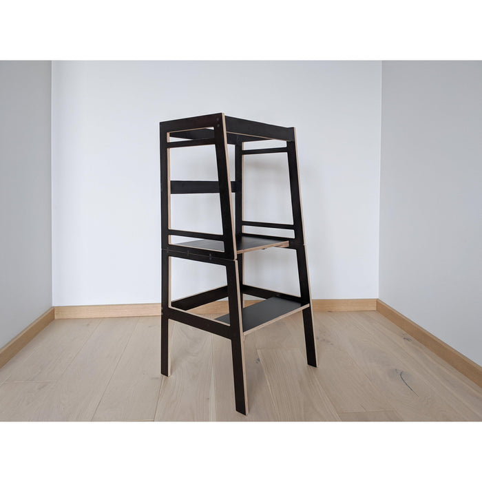 Rugs by Roo | Lakaluk Wooden Flush Multi-Function Kids Chair Table Learning Tower-1124 Grey