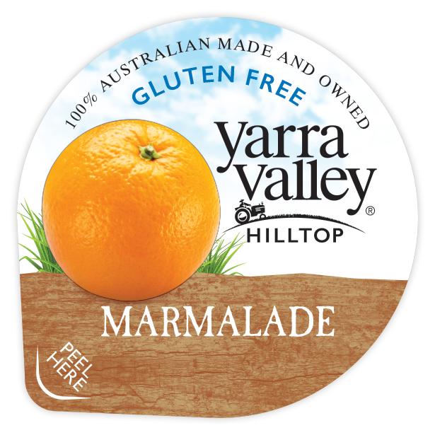 Yarra Valley Hilltop Gluten Free Marmalade 16g Portion Control